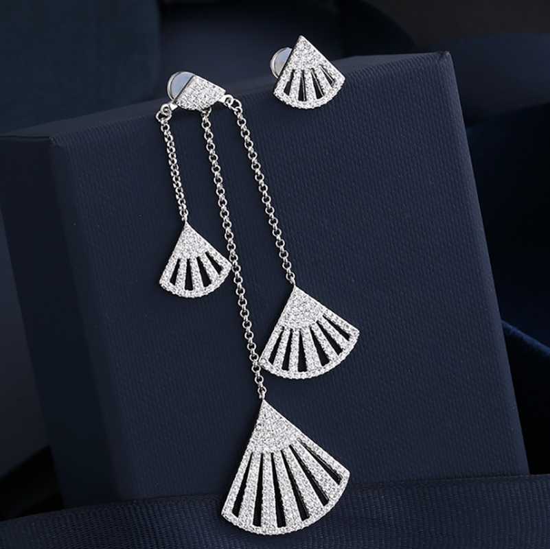 Stud European And American Earrings Star With Diamond Shell-shaped Female Long Fan-shaped Tassel Asymmetric
Stud European And American Earrings Star With Diamond Shell-shaped Female Long Fan-shaped Tassel Asymmetric