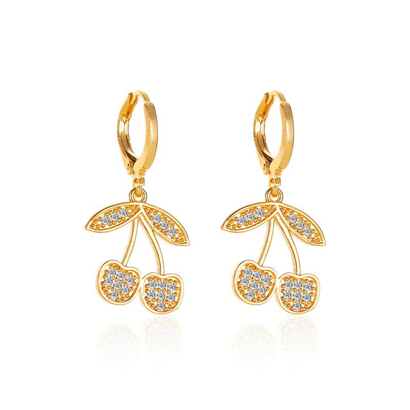Fashion Cute Crystal Cherry Earrings for Women Girls Statement Sweet Fruit Dangle Earrings Simple Jewelry Gifts
Fashion Cute Crystal Cherry Earrings for Women Girls Statement Sweet Fruit Dangle Earrings Simple Jewelry Gifts