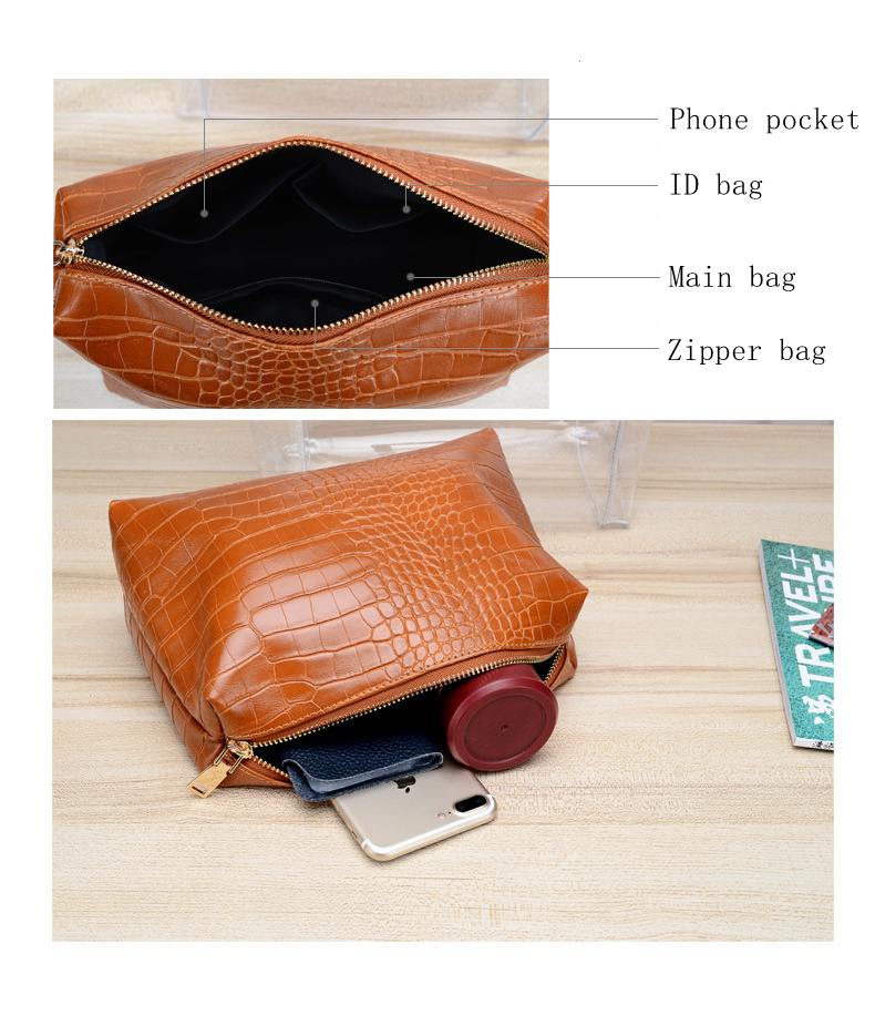 handbag composite messenger purse new bag high quality fashion two in one Transparent lady