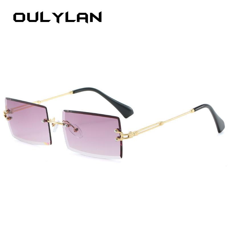Oulylan Small Rimless Sunglasses Women Brand Vintage Design Transparent Men Sun Glasses Gradient Shades Eyewear UV400 Female
Oulylan Small Rimless Sunglasses Women Brand Vintage Design Transparent Men Sun Glasses Gradient Shades Eyewear UV400 Female