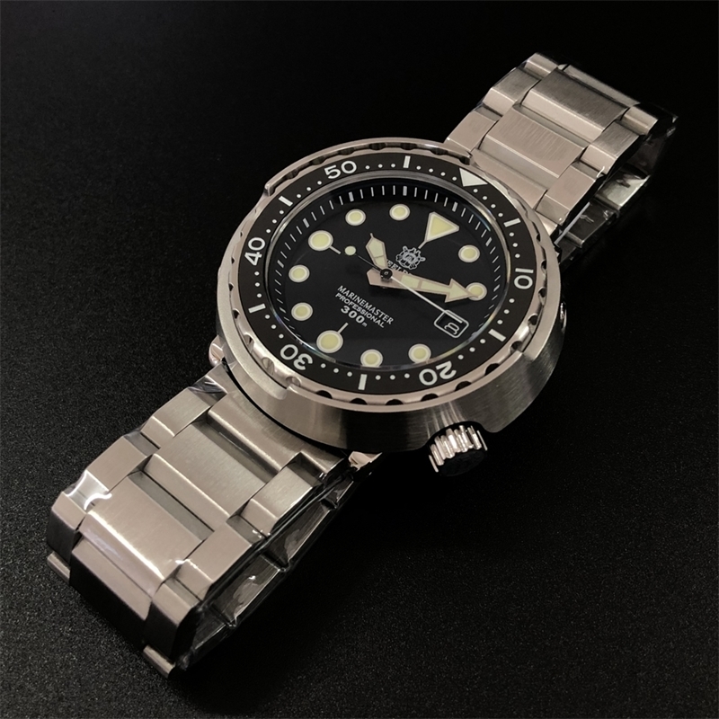 STEELDIVE Tuna Dive Watch 300m 316L Steel Diving Ceramic Bezel NH35 Automatic Watches Men Luxury Watch T200324, Black
STEELDIVE Tuna Dive Watch 300m 316L Steel Diving Ceramic Bezel NH35 Automatic Watches Men Luxury Watch T200324, Black