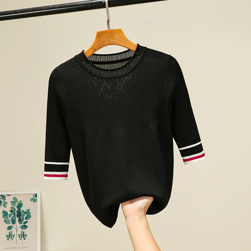 2021 New Summer Women t Shirt Fashion Knitted Short Sleeves Tees Top O-neck Rib Female Casual T-shirt 2t6y, White
2021 New Summer Women t Shirt Fashion Knitted Short Sleeves Tees Top O-neck Rib Female Casual T-shirt 2t6y, White