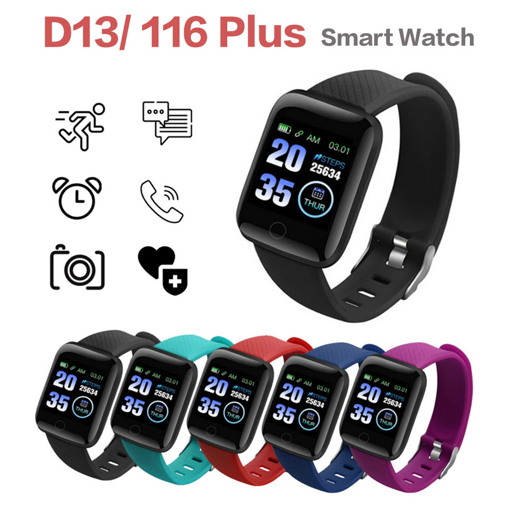 ID116 Plus Smart Wristbands Bracelet Sports Fitness Watch with Running Tracker Heart Rate Pedometer Blood Pressure Wristband от DHgate WW