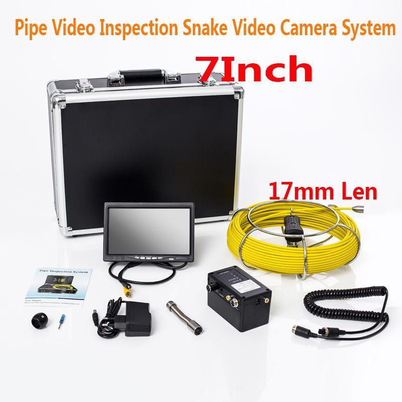 7Inch Color TFT LCD Display Pipe Video Inspection Snake Video Camera System 20M 17MM With 6Pcs Adjustable White LEDS And DVR1
7Inch Color TFT LCD Display Pipe Video Inspection Snake Video Camera System 20M 17MM With 6Pcs Adjustable White LEDS And DVR1