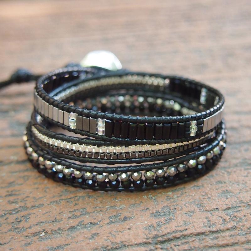 Tennis Triple Crystal Hematite Wrap Bracelet Natural Stone Stainless Chains Bracelets For Women Man Jewelry Pulceras Y Brazaletes Mujer
Tennis Triple Crystal Hematite Wrap Bracelet Natural Stone Stainless Chains Bracelets For Women Man Jewelry Pulceras Y Brazaletes Mujer