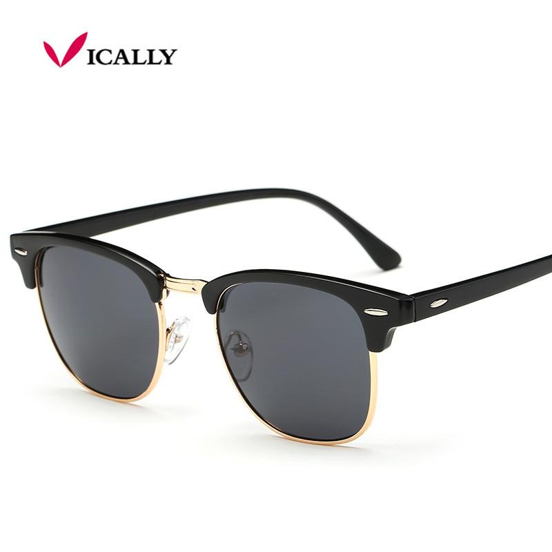 High Quality Half Metal Sunglasses Men Women Brand Designer Glasses Mirror Sun Glasses Fashion Gafas UV400 Classic
High Quality Half Metal Sunglasses Men Women Brand Designer Glasses Mirror Sun Glasses Fashion Gafas UV400 Classic