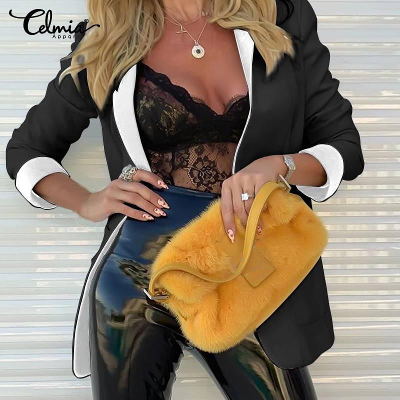 Women' 2020 Fashion Suit Collar Coat Celmia Autumn Business Long Sleeve Fashion Blazers Cardigan Ladies Jackets Suit Plus Size, Black
Women' 2020 Fashion Suit Collar Coat Celmia Autumn Business Long Sleeve Fashion Blazers Cardigan Ladies Jackets Suit Plus Size, Black