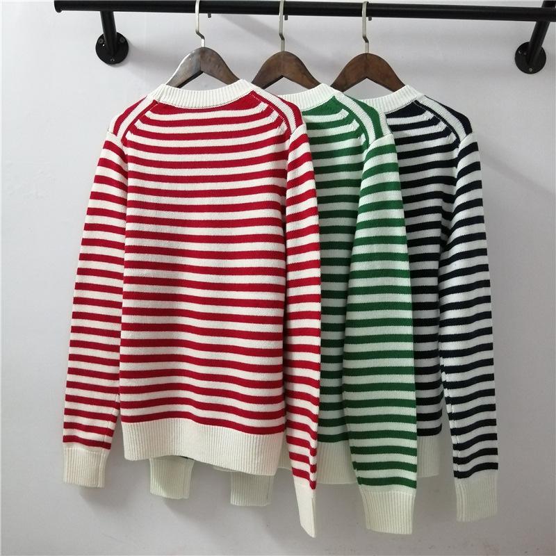 2020 Early Autumn Round Neck Long-sleeved Sweater Loose and Versatile Casual Striped Top Women, Black
2020 Early Autumn Round Neck Long-sleeved Sweater Loose and Versatile Casual Striped Top Women, Black