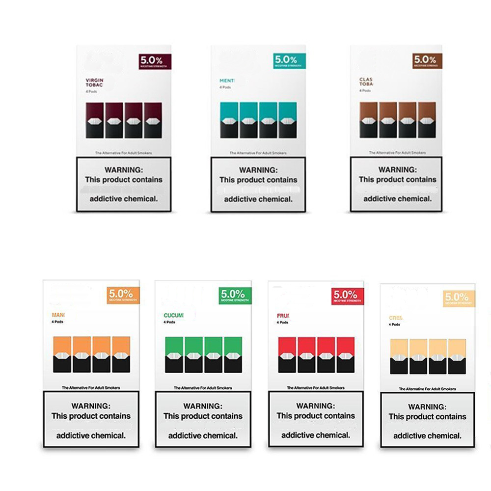 New Package Vape Pen cool mint mango Pod Cartridge Compatible empty refillable vgod stig pod Cartridge for jull device 8 colors With logo
New Package Vape Pen cool mint mango Pod Cartridge Compatible empty refillable vgod stig pod Cartridge for jull device 8 colors With logo