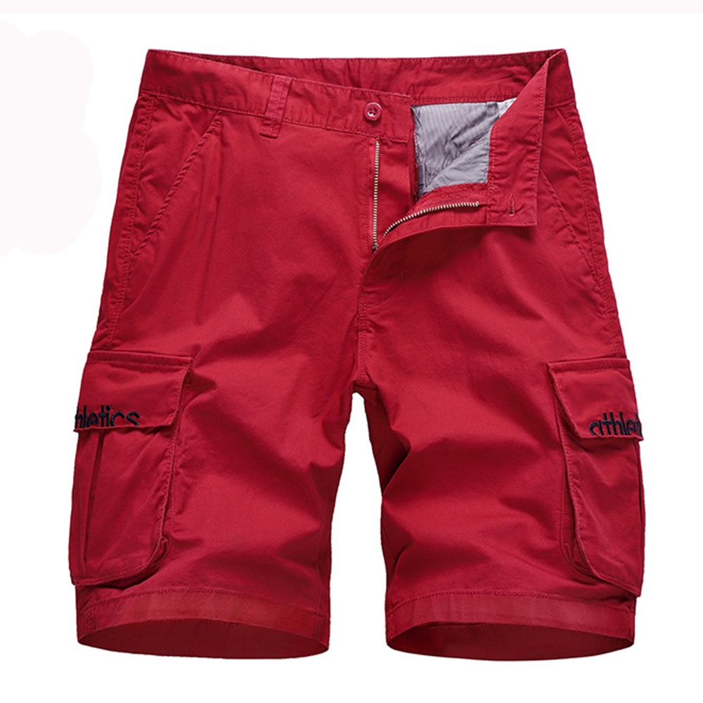 Summer Letter Embroidery Tooling Shorts Men's Thin Section Loose Straight Tube Elastic Casual Five-point Pants, Wine
Summer Letter Embroidery Tooling Shorts Men's Thin Section Loose Straight Tube Elastic Casual Five-point Pants, Wine