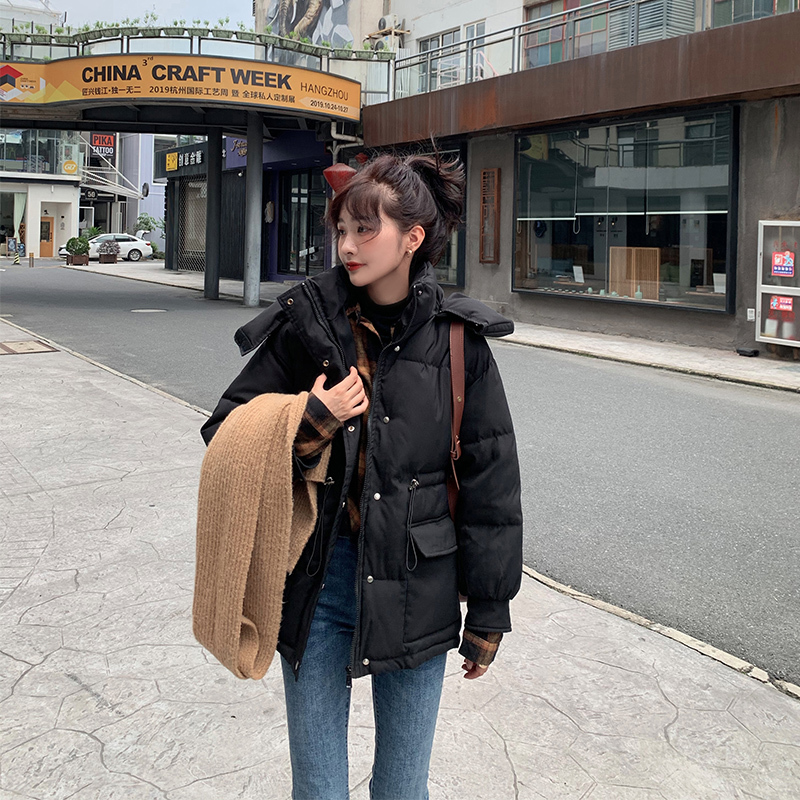 Women's Korean style loose cotton-padded jacket new cotton-padded jacket student winter clothing bread jacket trend 201217