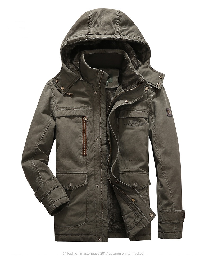 Mens Cotton Hooded Winter Jacket Men Warm 5XL Long Parka Hooded Jackets Man Coats Casual Fur Down Parkas Mens, Khaki
Mens Cotton Hooded Winter Jacket Men Warm 5XL Long Parka Hooded Jackets Man Coats Casual Fur Down Parkas Mens, Khaki