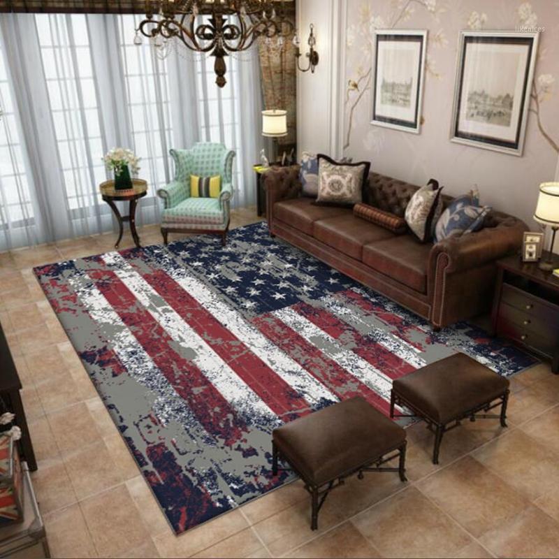 

American Style Living Room Area Rugs Retro Classic Home Decor Carpet Bedroom Bedside Non-Slip Floor Mat Kitchen Hallway Doormat1, Carpet2