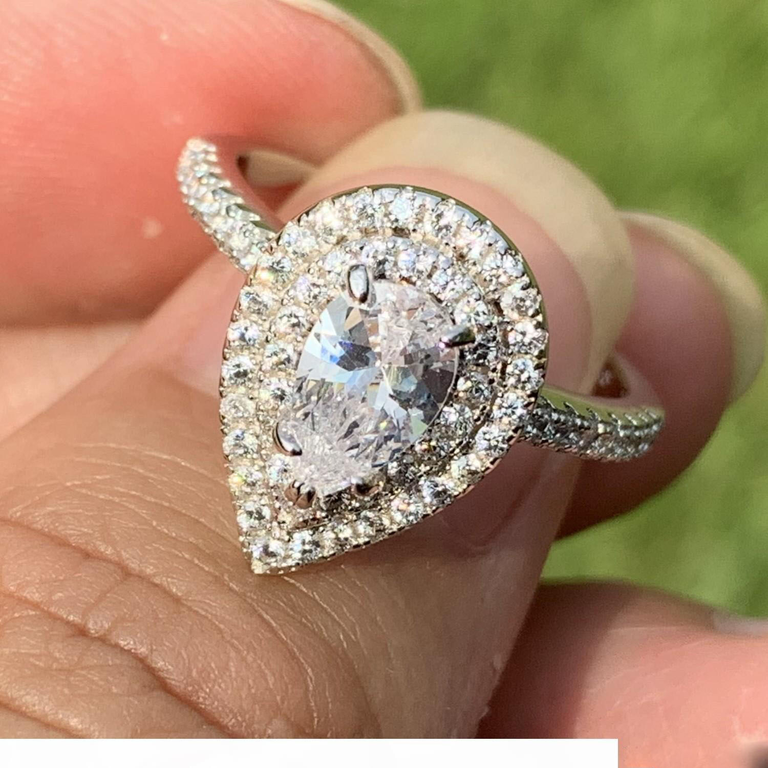 2020 Christmas present Jewelry Hot Sale 925 Sterling Silver Drop Water White Topa Cz Diamond Eternity Wedding Band Heart Ring Gi
2020 Christmas present Jewelry Hot Sale 925 Sterling Silver Drop Water White Topa Cz Diamond Eternity Wedding Band Heart Ring Gi