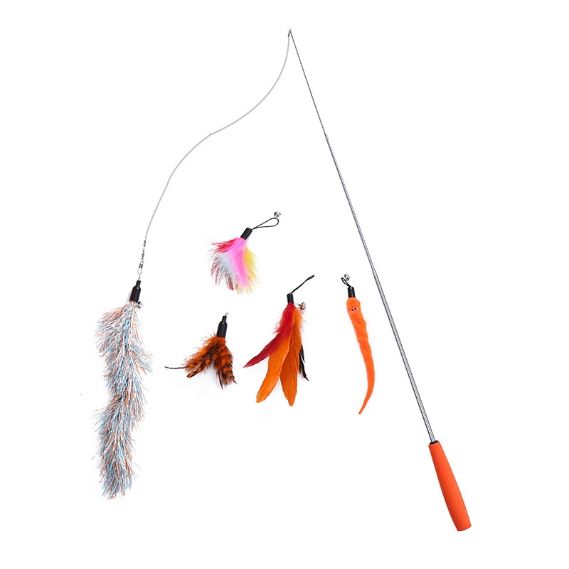 Feather Teaser Cat Toy Retractable Wand & 5 PCS Assorted Teaser Refills Interactive Catcher Teaser Toy JK2012XB
Feather Teaser Cat Toy Retractable Wand & 5 PCS Assorted Teaser Refills Interactive Catcher Teaser Toy JK2012XB