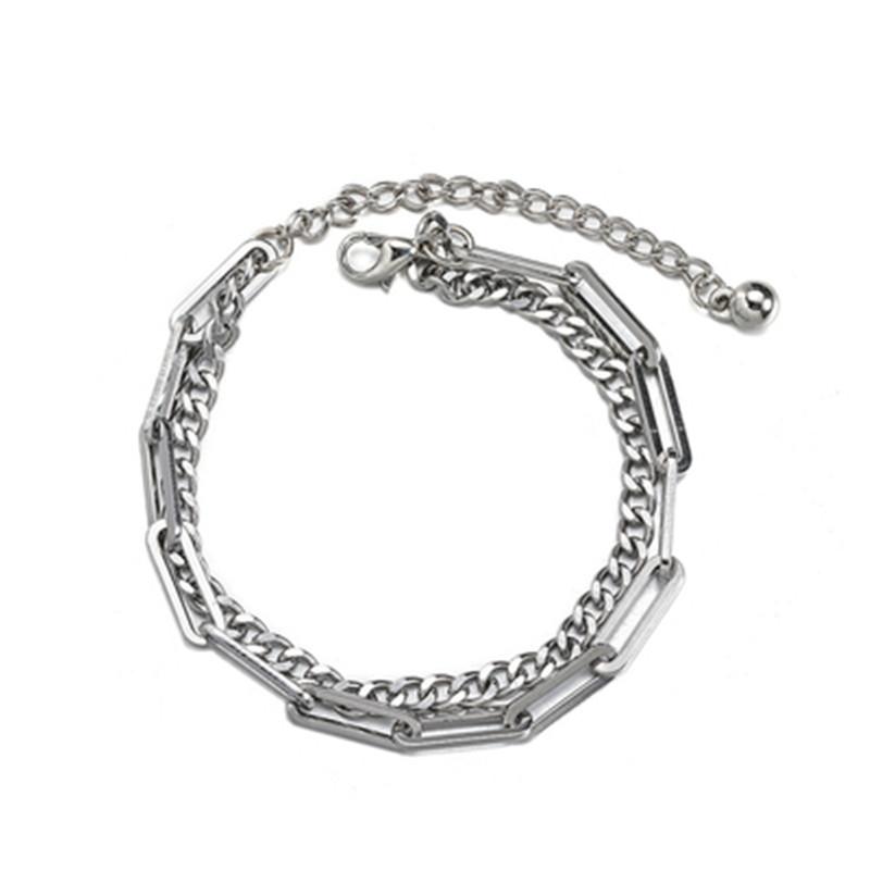 2021New Independent Niche Design Stitching Double Layer Bracelet Men And Women Hip Hop Cold Style Personality Couple Accessories
2021New Independent Niche Design Stitching Double Layer Bracelet Men And Women Hip Hop Cold Style Personality Couple Accessories