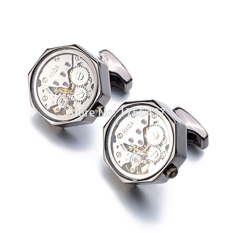 Functional Movement With Glass Stainless Steel Steampunk Gear Watch Mechanism Cufflinks for Mens Relojes gemelos 201214, Silver
Functional Movement With Glass Stainless Steel Steampunk Gear Watch Mechanism Cufflinks for Mens Relojes gemelos 201214, Silver