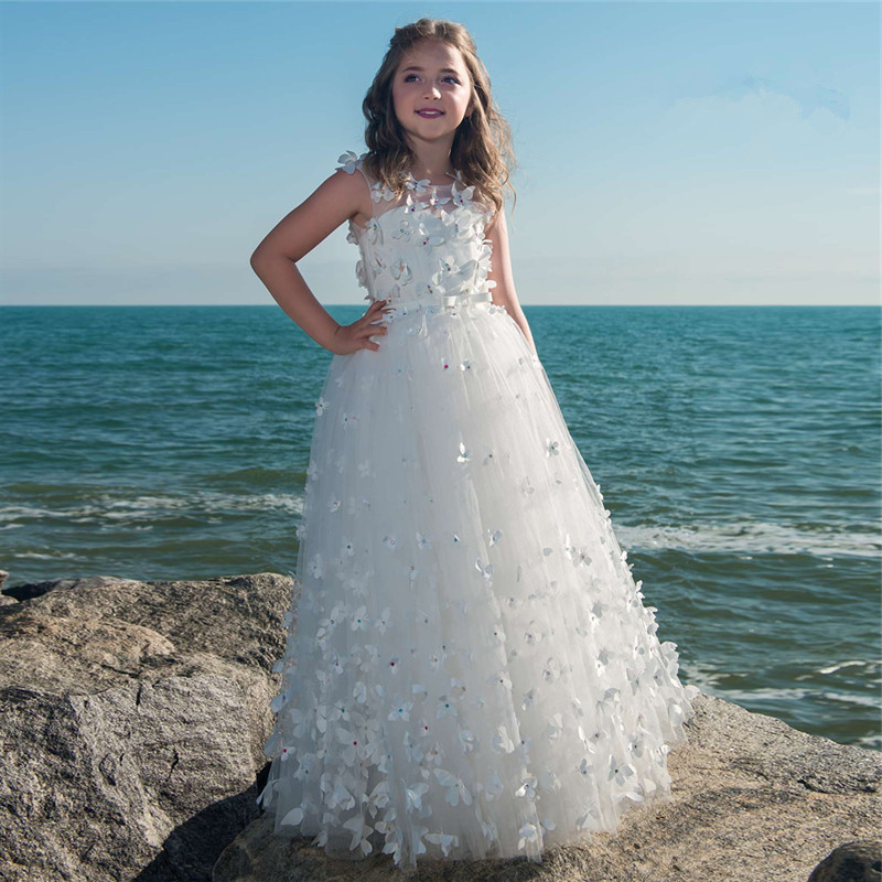 Butterfly 3D Appliques Flower Girl Dresses for Wedding New Custom Made Girls Dresses Vestido De Daminha Pageant Kids Gowns, Grape
Butterfly 3D Appliques Flower Girl Dresses for Wedding New Custom Made Girls Dresses Vestido De Daminha Pageant Kids Gowns, Grape