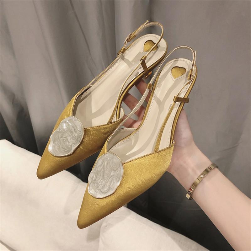 summer women sandals Med Heels Slides Pointed Toe Back Strap Shoes Brand Designer thin Heel Wedding Dress Pump Shoes, Black
summer women sandals Med Heels Slides Pointed Toe Back Strap Shoes Brand Designer thin Heel Wedding Dress Pump Shoes, Black