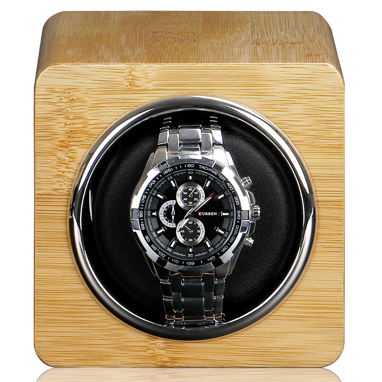 Watch Winder Box Automatic Watch Winder Accessories Display Mechanical Rotating Uhrenbeweger Leather for automatic watches LJ201123