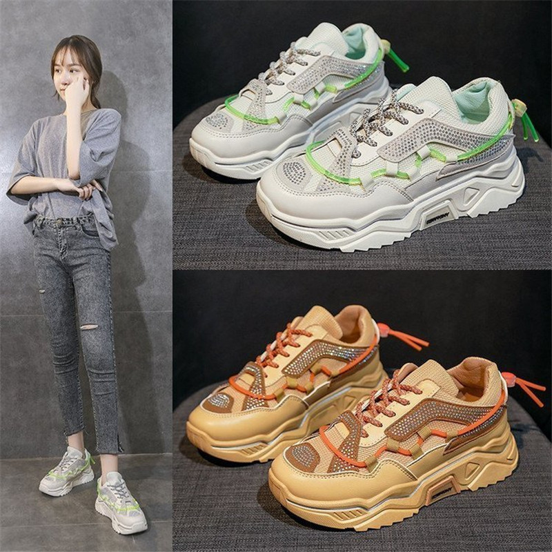 2021 New Spring Summer Woman in Thick Background Shoes White Yellow Daddy Comfortable Toe Round Lace Tennis Size 36-42 V7Y5
2021 New Spring Summer Woman in Thick Background Shoes White Yellow Daddy Comfortable Toe Round Lace Tennis Size 36-42 V7Y5