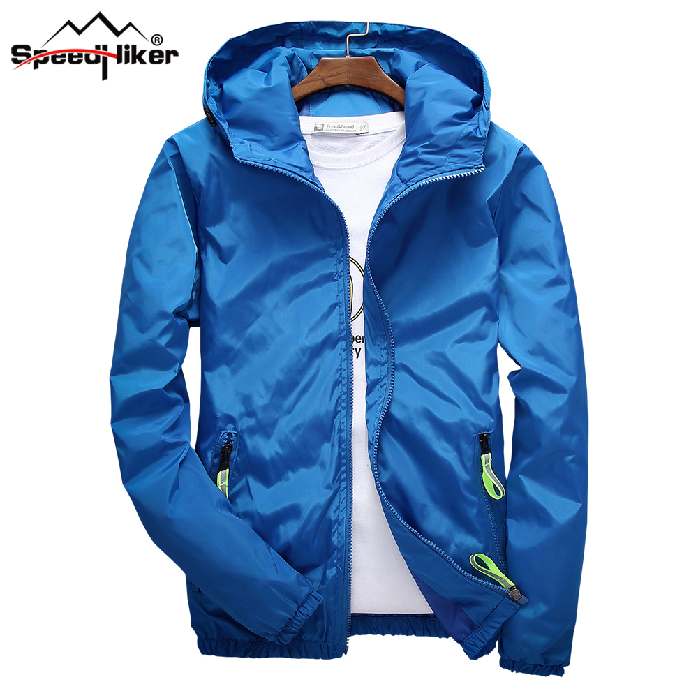 Size 6XL 5XL 7XL Spring Autumn Young Men Windbreaker Hooded Jacket Slim Thin Clothing Top Quality Waterproof Plus Size K316 T200102
