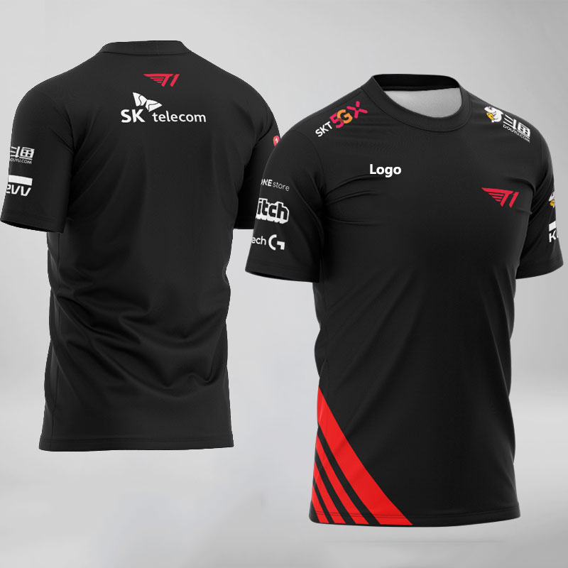 SKT Team Tshirt LOL E-Sports T1 Player Uniform Jersey T Shirt Customized Name Fans T-shirt Men Women Custom ID Faker Tee Shirt Q1116, Black
SKT Team Tshirt LOL E-Sports T1 Player Uniform Jersey T Shirt Customized Name Fans T-shirt Men Women Custom ID Faker Tee Shirt Q1116, Black