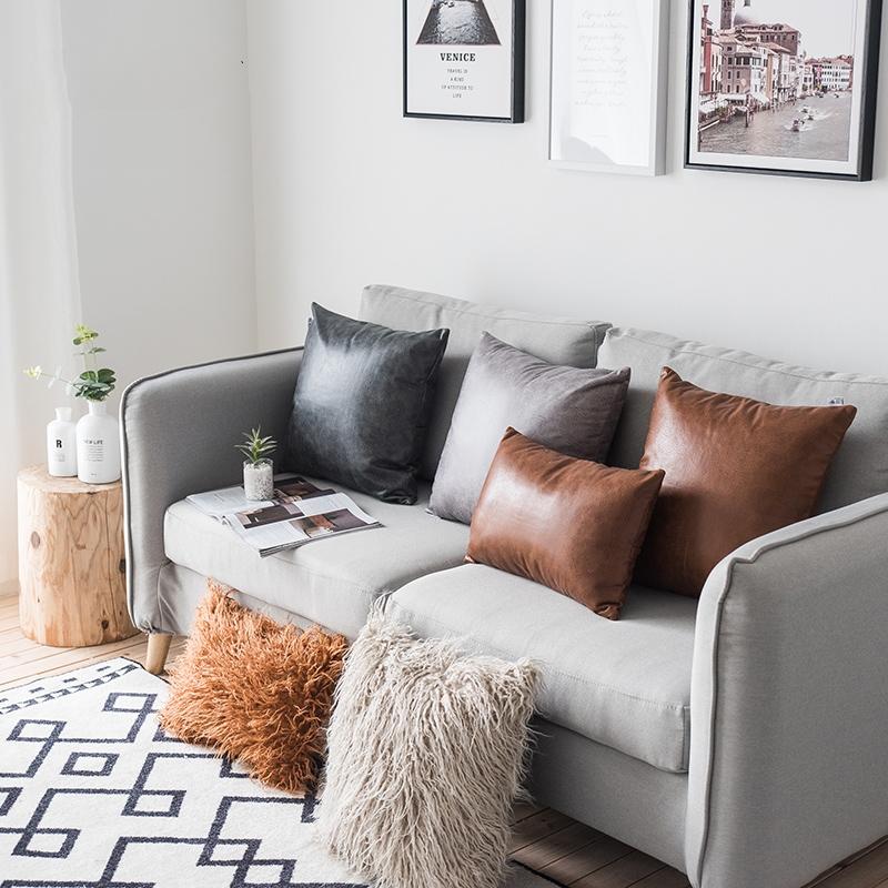 solid color beige/brown/grrey PU Leather cushion cover faux leather pillowcase large imitation fur pillow covers pillow case, Grey pu
solid color beige/brown/grrey PU Leather cushion cover faux leather pillowcase large imitation fur pillow covers pillow case, Grey pu