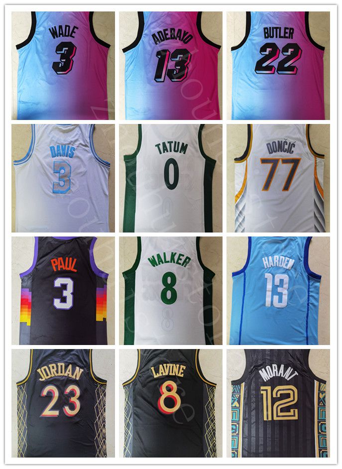 Mens 8 walker Morant 13# harden jersey NCAA Doncic Jerseys 1 Booker Chris 3 Paul Herro wade butler adebayo Davis lavine George Leonard, Grey
Mens 8 walker Morant 13# harden jersey NCAA Doncic Jerseys 1 Booker Chris 3 Paul Herro wade butler adebayo Davis lavine George Leonard, Grey