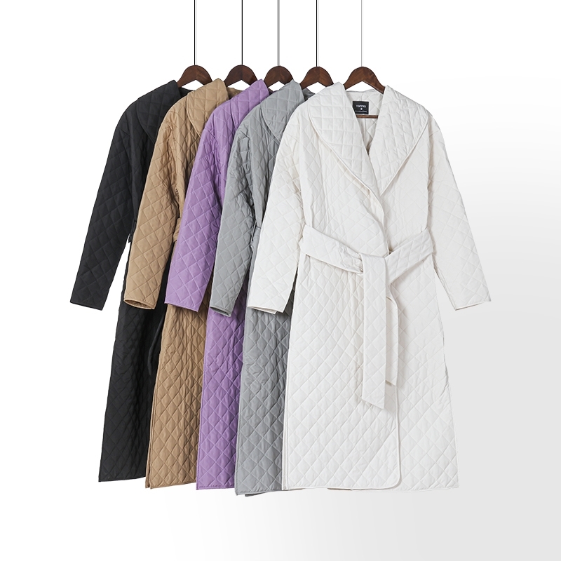 Toppies autumn winter coat womens argyle long jacket thin parkas double breasted belt coat plaid 210203, Light purple
Toppies autumn winter coat womens argyle long jacket thin parkas double breasted belt coat plaid 210203, Light purple