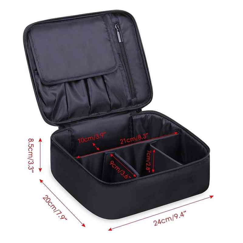 NXY cosmetic bags Brush Holder Makeup Bag Travel Cosmetic Cases Organizer Artist Train 220118