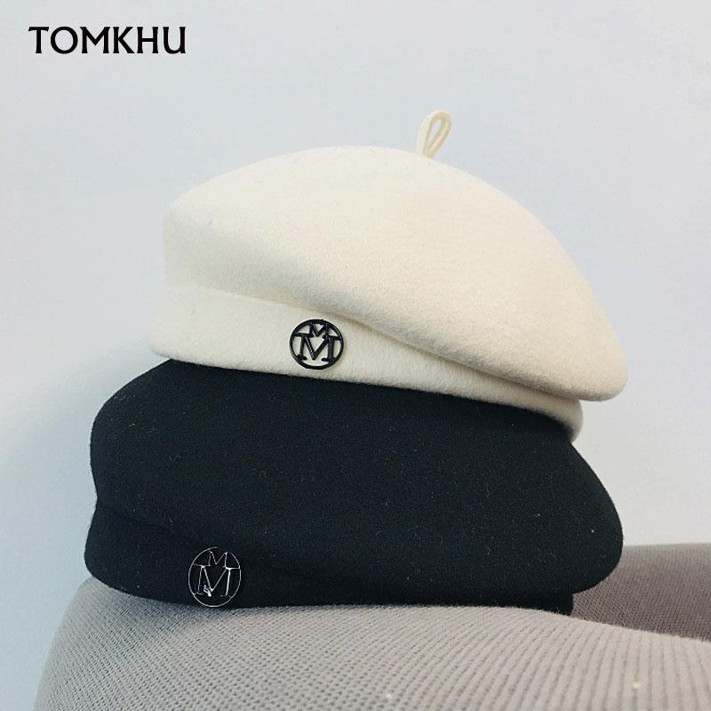 New Classic Ladies Beret Boina Hat Fancy Wool Felt Hat Warm Winter Cap White Black Women Fedoras Fascinator Skullies Beanies
New Classic Ladies Beret Boina Hat Fancy Wool Felt Hat Warm Winter Cap White Black Women Fedoras Fascinator Skullies Beanies