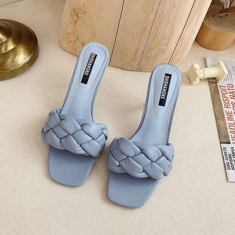 2020 Summer Square Toe Woven Korean Style Outdoor Slippers Open Toe High Heel Slippers Women's Shoes Chaopao Zapatos De Mujer #9I7F
2020 Summer Square Toe Woven Korean Style Outdoor Slippers Open Toe High Heel Slippers Women's Shoes Chaopao Zapatos De Mujer #9I7F