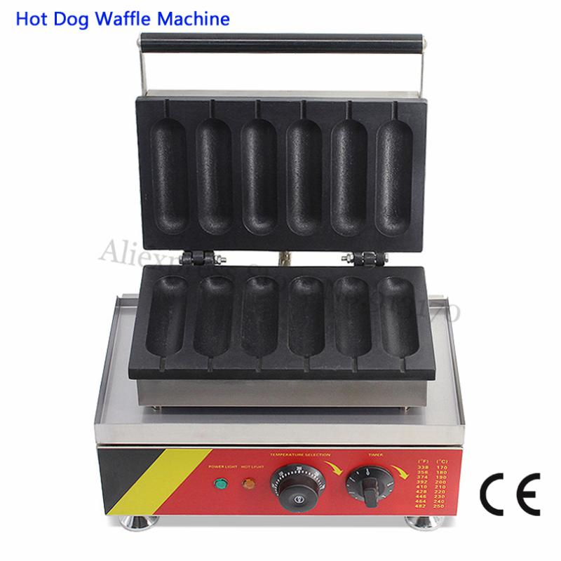 Sausage Baking Machine Commercial Hot Dog Maker Stainless Steel Lolly Waffle Maker with 6 Moulds
Sausage Baking Machine Commercial Hot Dog Maker Stainless Steel Lolly Waffle Maker with 6 Moulds
