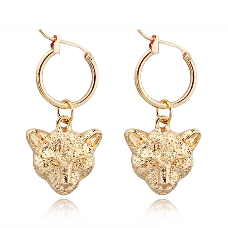 Hoop & Huggie 1Pair Punk Gold Color Leopard Head Earrings For Women Korea Trendy Rock Animal Circle Jewelry E54
Hoop & Huggie 1Pair Punk Gold Color Leopard Head Earrings For Women Korea Trendy Rock Animal Circle Jewelry E54