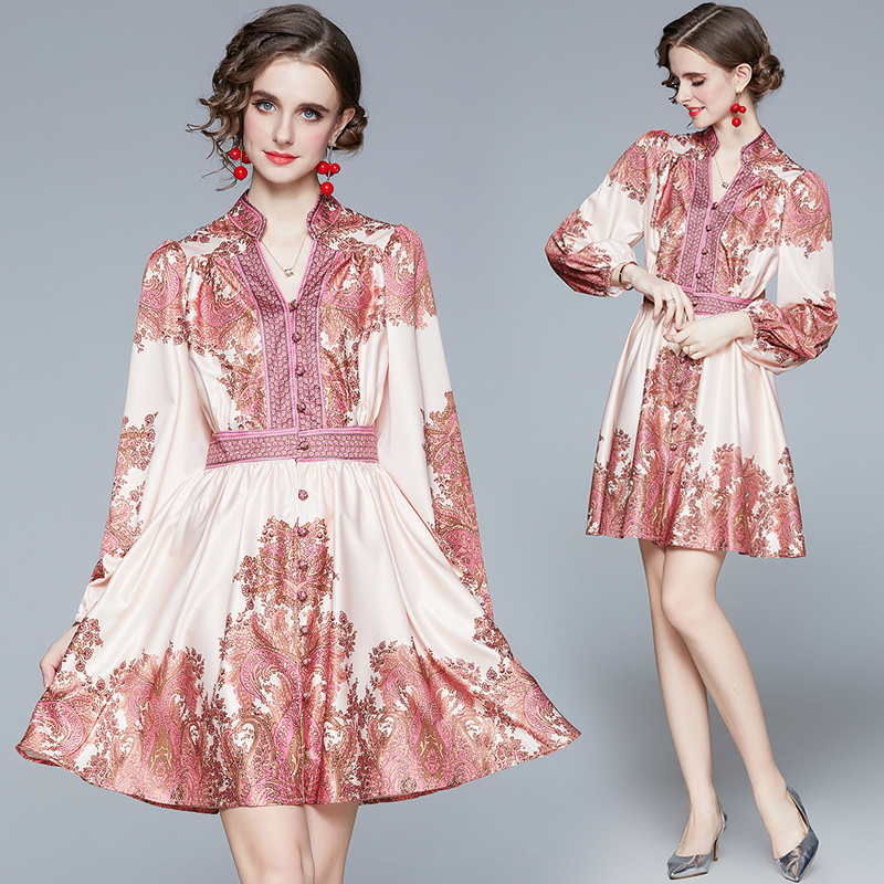 New Spring Summer Fall Runway Vintage Print Bow V Neck Long Sleeve Empire Waist Women Ladies Casual Party A-Line Mini Short Shirt Dress, Black;gray
New Spring Summer Fall Runway Vintage Print Bow V Neck Long Sleeve Empire Waist Women Ladies Casual Party A-Line Mini Short Shirt Dress, Black;gray