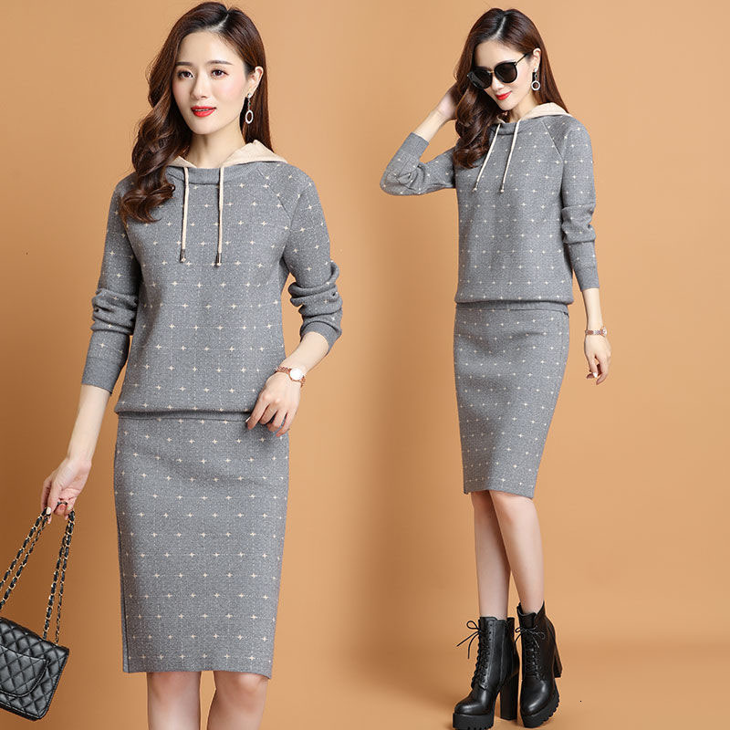 Female Winter Knitting Sweater+ Fine of Two High Quality Fashion Pieces Skirt Casual Mesh Set R645 Ar8l, Black
Female Winter Knitting Sweater+ Fine of Two High Quality Fashion Pieces Skirt Casual Mesh Set R645 Ar8l, Black