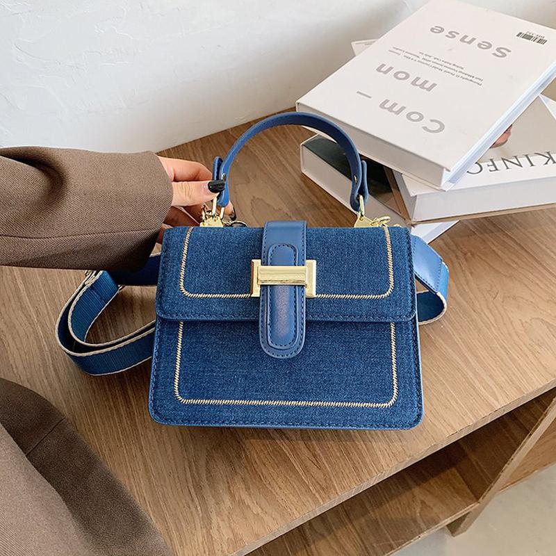 Luxury fashion designer jeans small messenger bags women denim crossbody bags fashion women's handbags shoulder 2021 new, Black
Luxury fashion designer jeans small messenger bags women denim crossbody bags fashion women's handbags shoulder 2021 new, Black