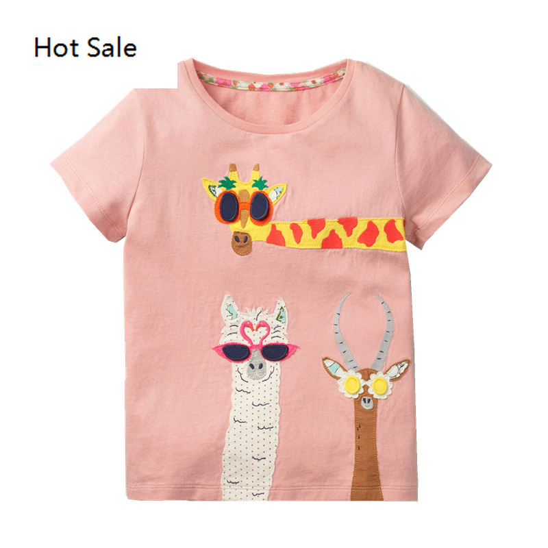 Animal Alpaca Applique Girls T Shirt Cotton Toddler Clothes Pink Colors Baby Girls Tops Tees Shirts Children t-shirts, Blue
Animal Alpaca Applique Girls T Shirt Cotton Toddler Clothes Pink Colors Baby Girls Tops Tees Shirts Children t-shirts, Blue