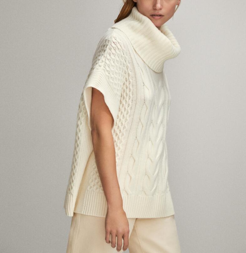 Women Sweater 2020 Autumn New Cable Wool Ladies Casual Sweater Turtleneck Top, Ivory
Women Sweater 2020 Autumn New Cable Wool Ladies Casual Sweater Turtleneck Top, Ivory