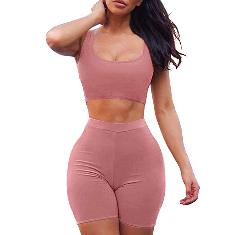 Womens Yoga Suit Gym Fitness Tracksuit Solid Color Sleeveless Crop Vest Cycling Shorts Pants Ladies Lounge Wear 2 Piece Set, Black
Womens Yoga Suit Gym Fitness Tracksuit Solid Color Sleeveless Crop Vest Cycling Shorts Pants Ladies Lounge Wear 2 Piece Set, Black