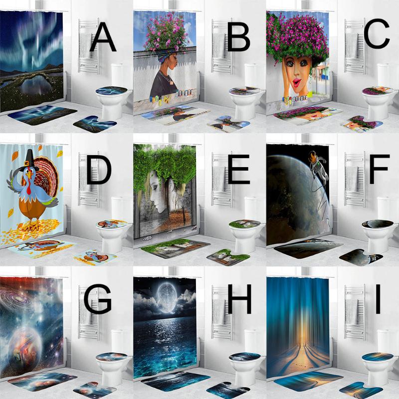 Bath Rugs Non Slip Toilet Polyester Cover Buddhism Mat Set Bathroom Shower Curtain african bathroom set bain banyo kaymaz
Bath Rugs Non Slip Toilet Polyester Cover Buddhism Mat Set Bathroom Shower Curtain african bathroom set bain banyo kaymaz