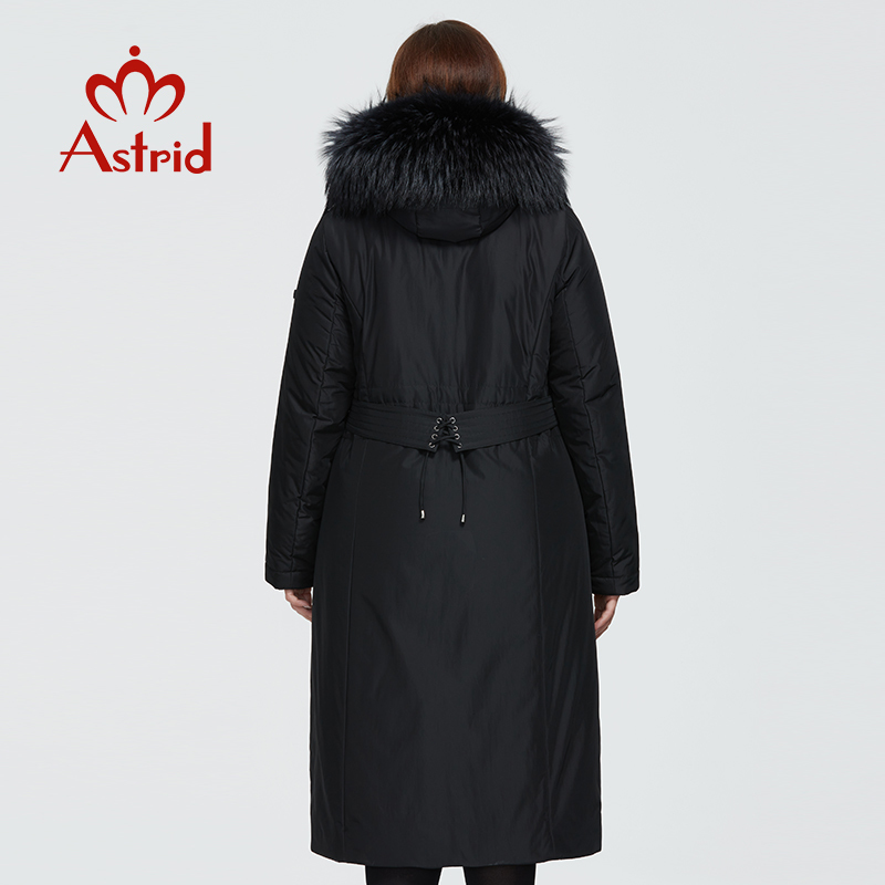 Astrid Winter Women's coat women long warm parka fashion Jacket with raccoon fur hood large sizes female clothing 3570 201214