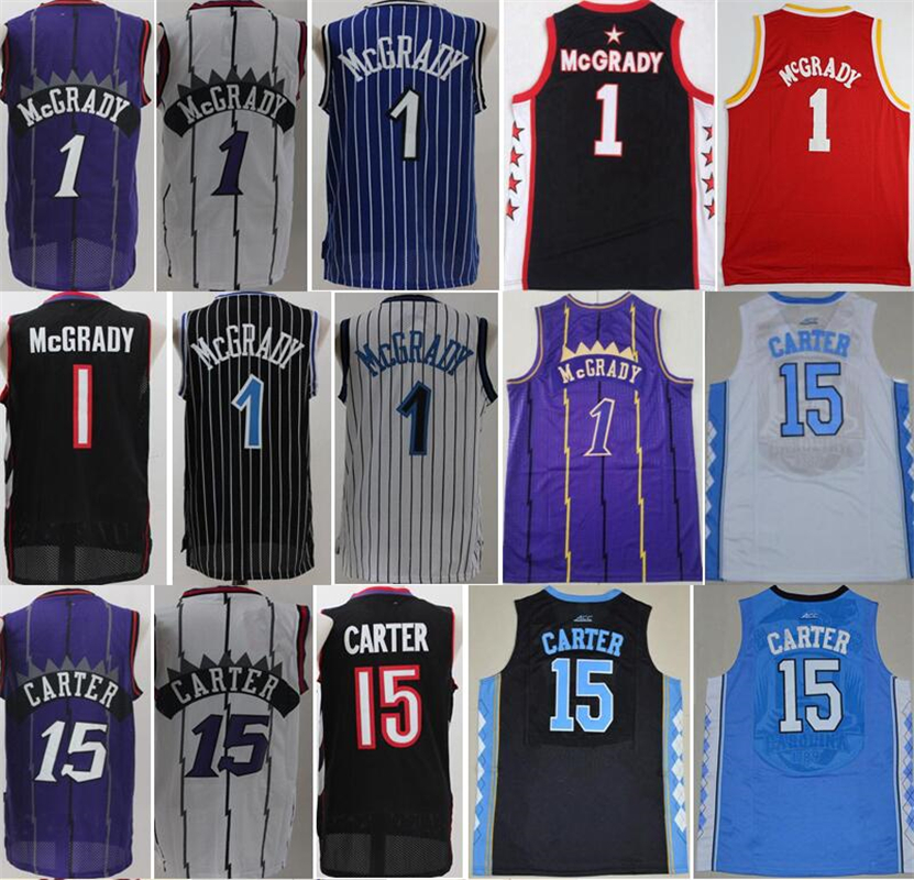 Tracy 1 McGrady Jerseys Vince 15 Carter North Carolina Tar Heels College Vintage Basketball MT.ZION Christian Florida Daytona Beach Mainland, 1 white
Tracy 1 McGrady Jerseys Vince 15 Carter North Carolina Tar Heels College Vintage Basketball MT.ZION Christian Florida Daytona Beach Mainland, 1 white