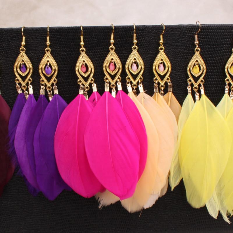 Fashion Feather Earrings Ethnic Style Earrings Women's Party Birthday Gift Accessories
Fashion Feather Earrings Ethnic Style Earrings Women's Party Birthday Gift Accessories