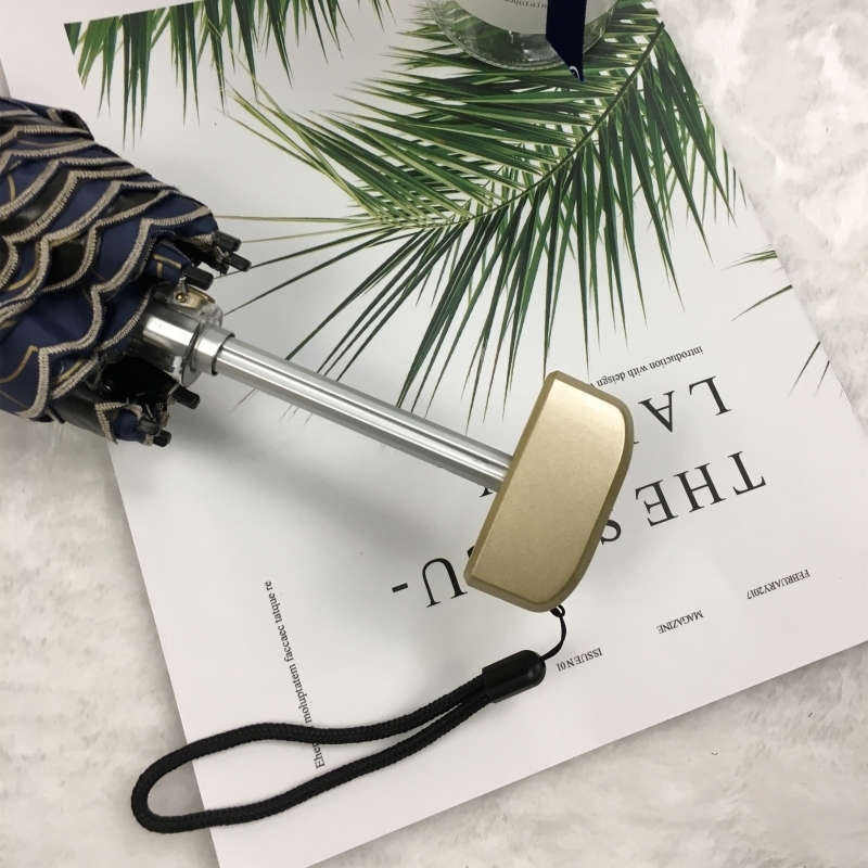 PALONY pocket mini umbrella small five compact folding umbrella with love style style of the sun/rain female parasols 201130