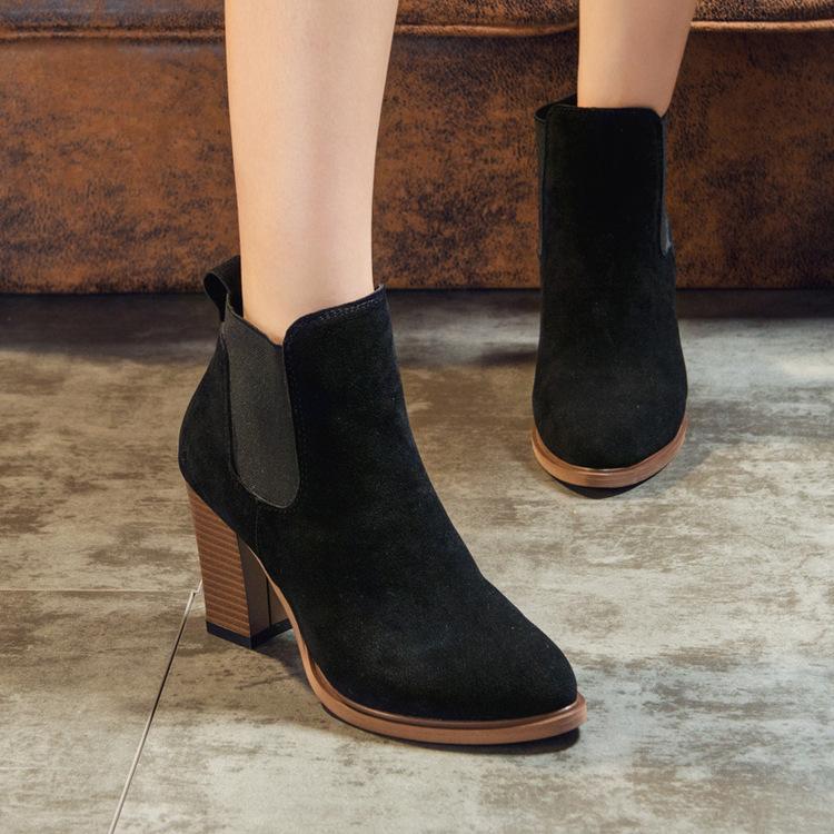 Autumn Winter Women Boots Solid European Ladies shoes boots Suede Leather ankle with thick scrub ghn90, Beige
Autumn Winter Women Boots Solid European Ladies shoes boots Suede Leather ankle with thick scrub ghn90, Beige