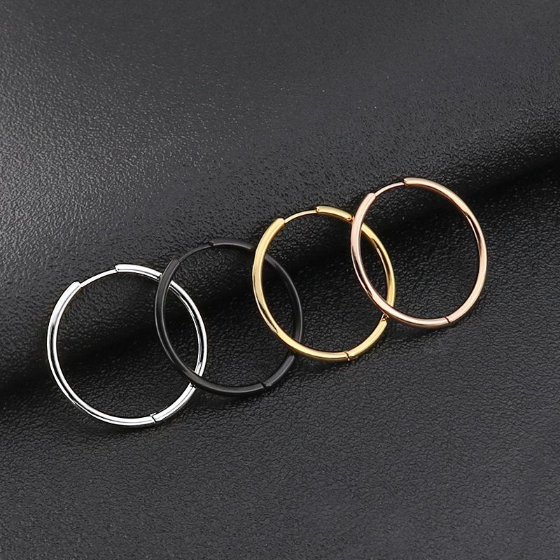 Hoop & Huggie Punk Fashion Hoope Earrings For Women Man Titanium Steel Jewelry Simple Stainless Ear Round Circle Wholesale
Hoop & Huggie Punk Fashion Hoope Earrings For Women Man Titanium Steel Jewelry Simple Stainless Ear Round Circle Wholesale