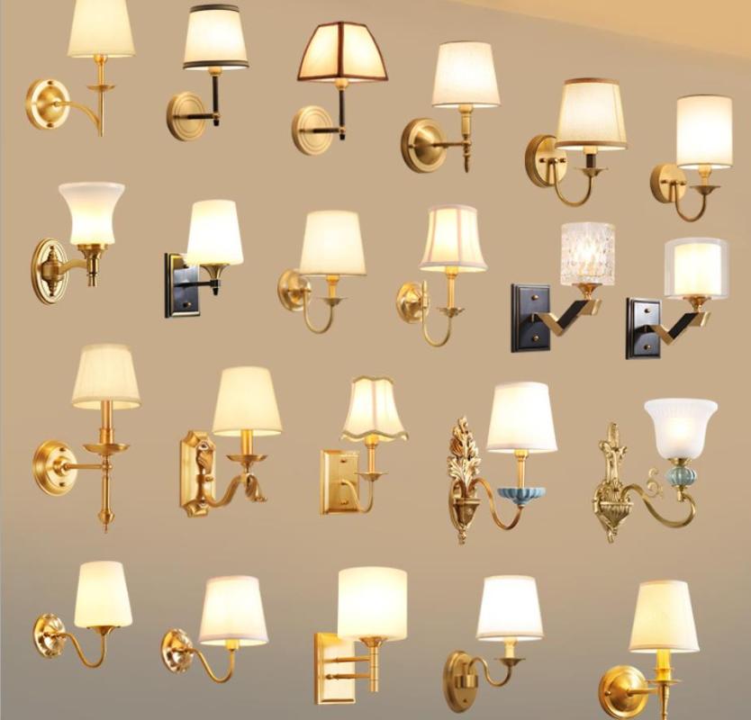 Full Copper American Wall Lamp Bedroom Bedside Lamp European Lighting Modern Simple Living Room Creative Corridor Wall
Full Copper American Wall Lamp Bedroom Bedside Lamp European Lighting Modern Simple Living Room Creative Corridor Wall