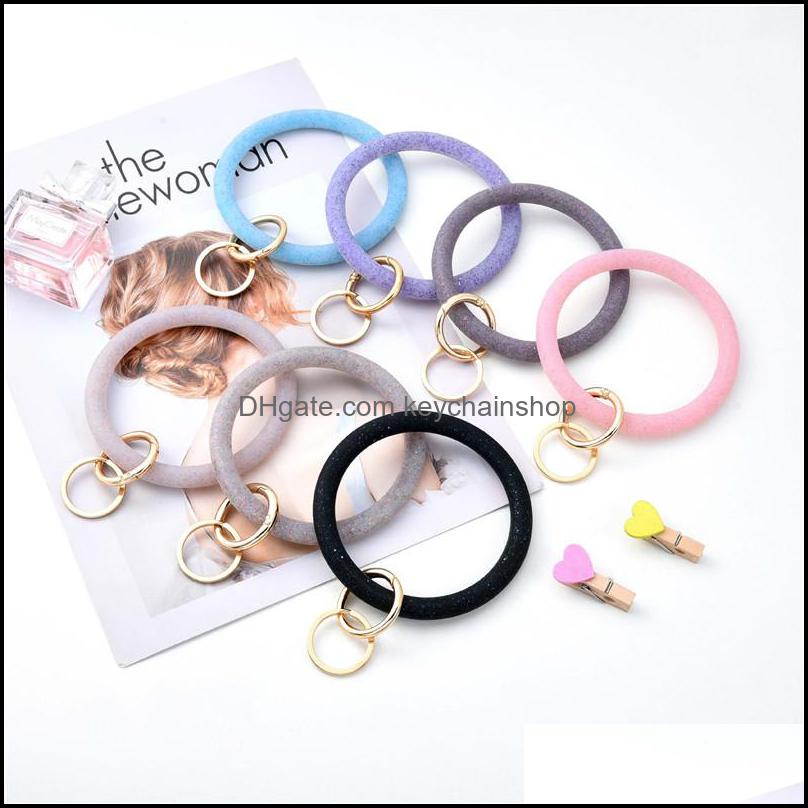 Keychains Fashion Accessories Sile Wrist Keyrings Glitter Bracelet Sports Keychain Bracelets Bangle Round Key Rings Large O Cute Keyring Dro
Keychains Fashion Accessories Sile Wrist Keyrings Glitter Bracelet Sports Keychain Bracelets Bangle Round Key Rings Large O Cute Keyring Dro